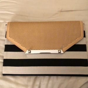 Stella & Dot Striped Clutch